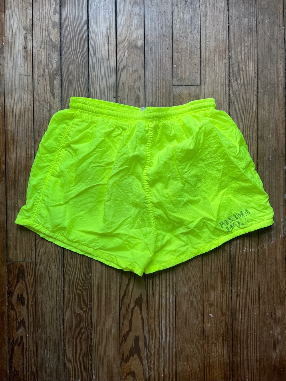 Neon Yellow Athletic Shorts (vintage)